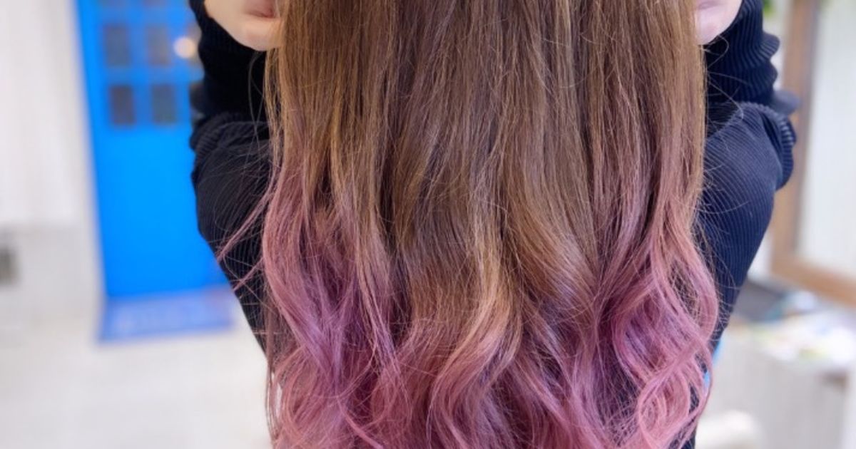 20連　土台付き ピンク　紫グラデーションビムサ　3W